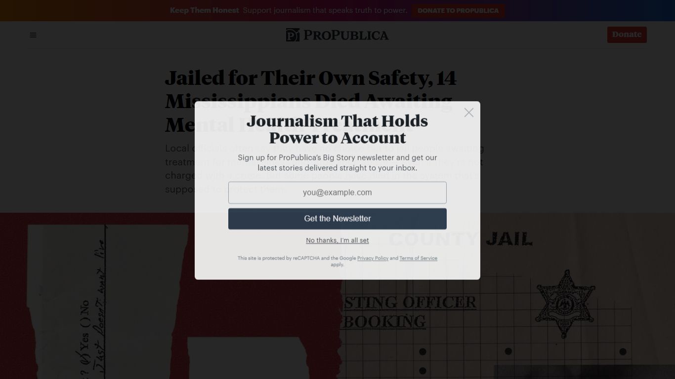Jailed for Their Own Safety, 14 Mississippians Died Awaiting Mental ...